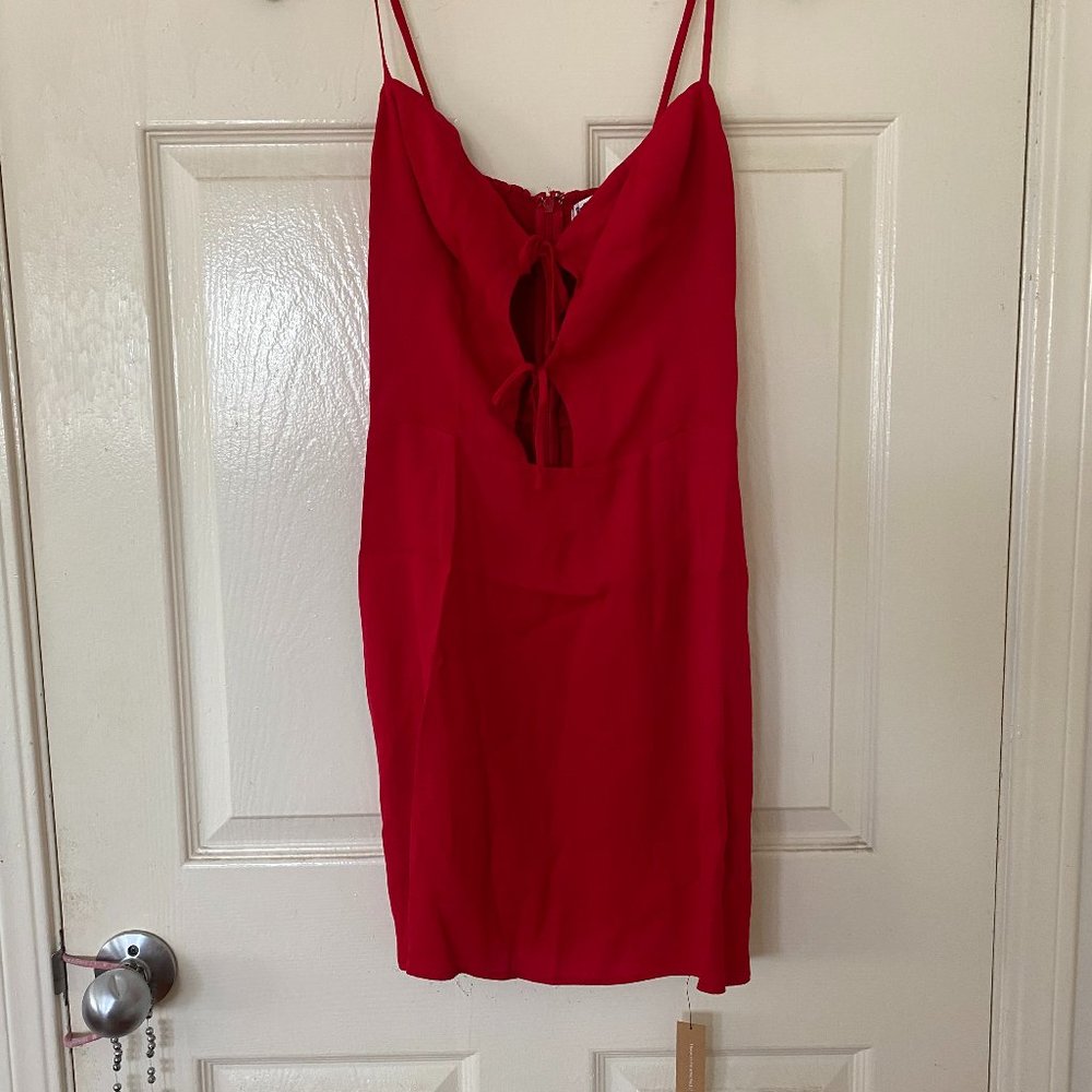 NWT Reformation Bascom Dress Size 8 Cherry - Picture 5 of 8